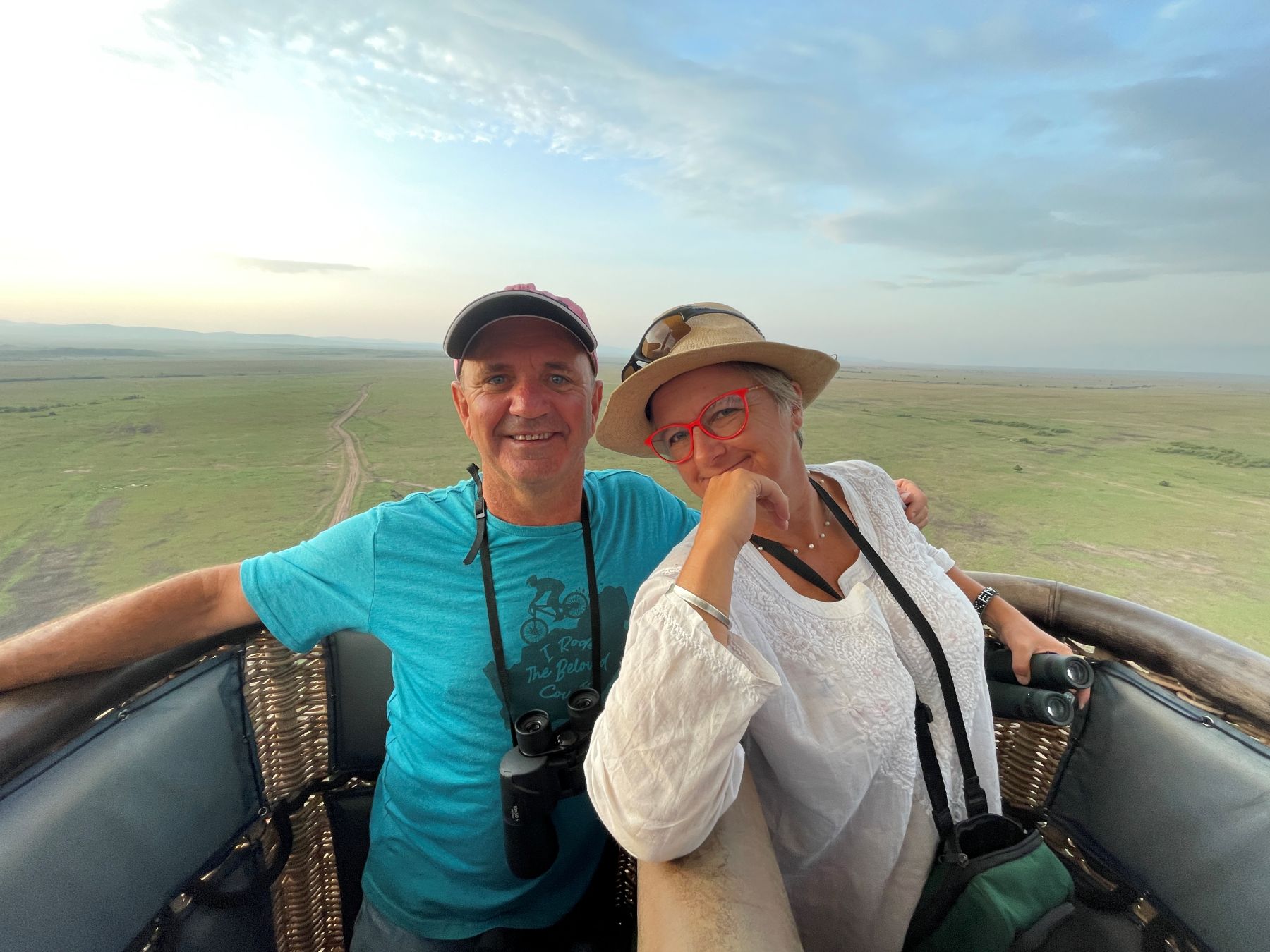Graeme and Shelagh Harker of Africa Golf Safari, with their expedition vehicle