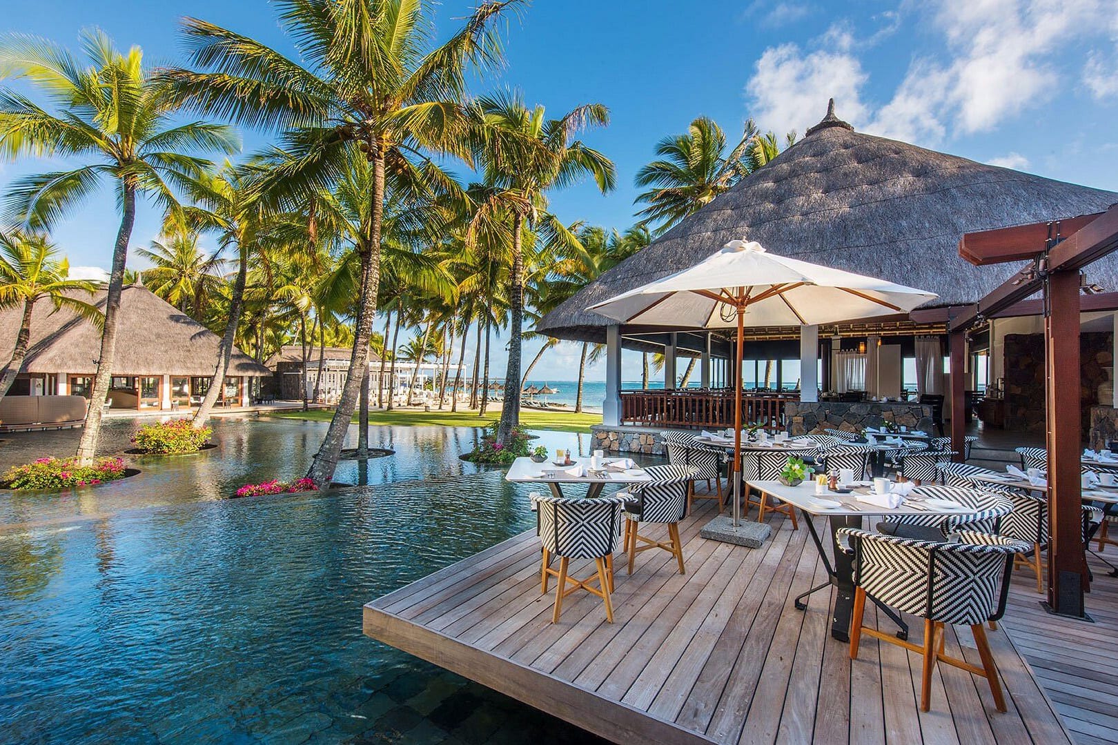 Constance Belle Mare Plage beach — Mauritius escorted golf tour