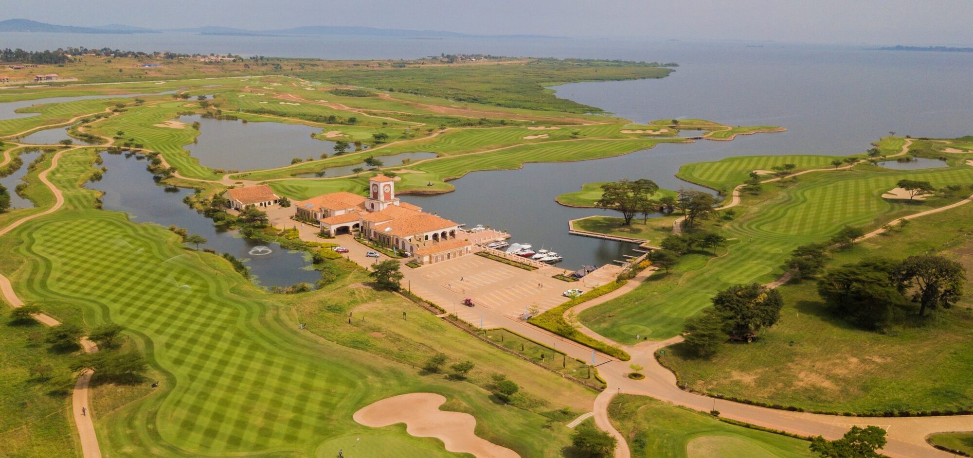 Island green at Lake Victoria Serena