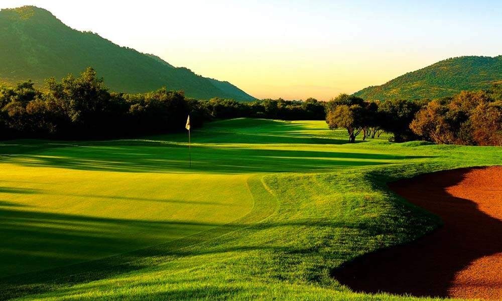 Gary Player Country Club's 9th green, Sun City