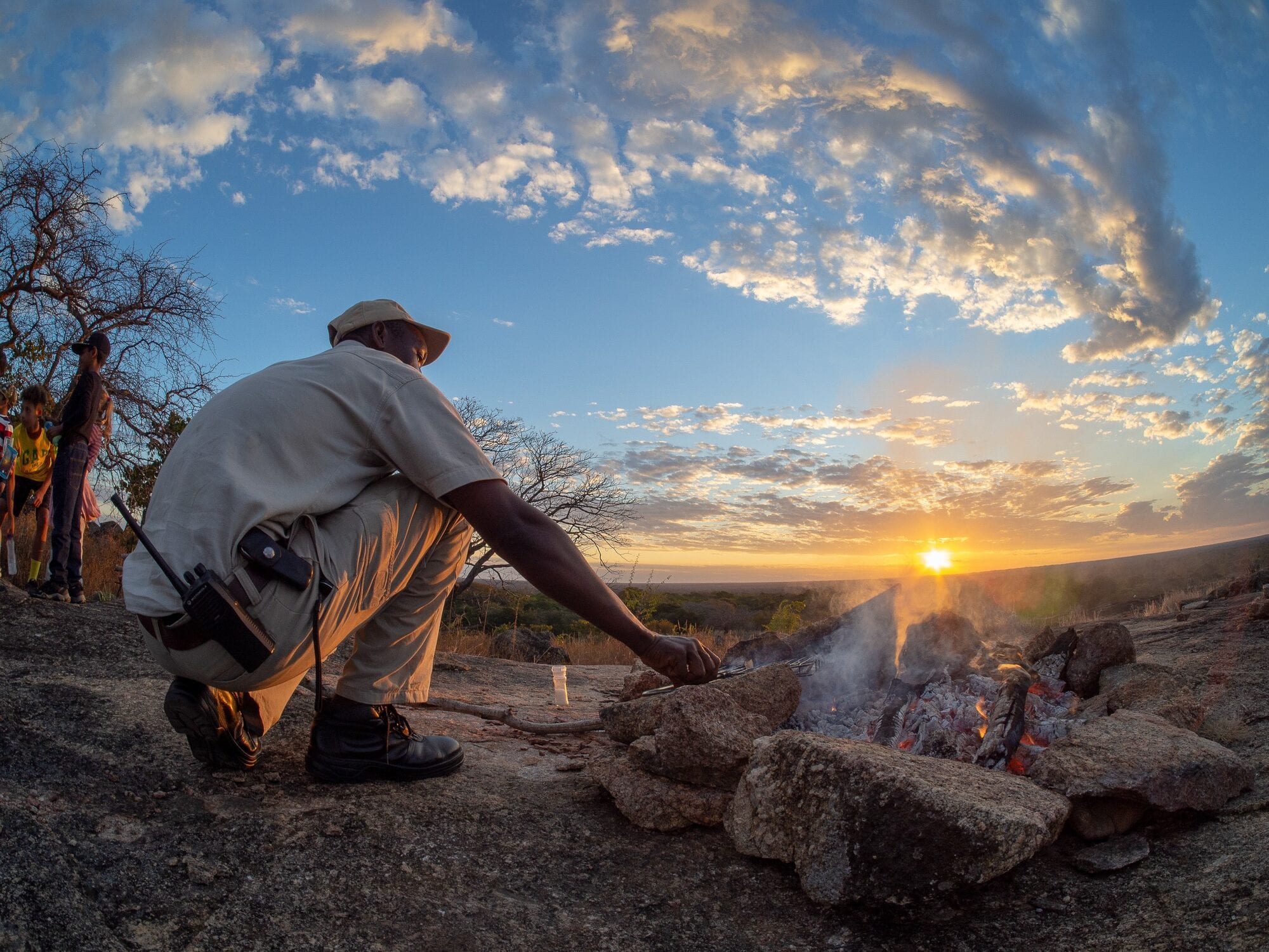 The rhythm of a day on safari — sundowners at dusk