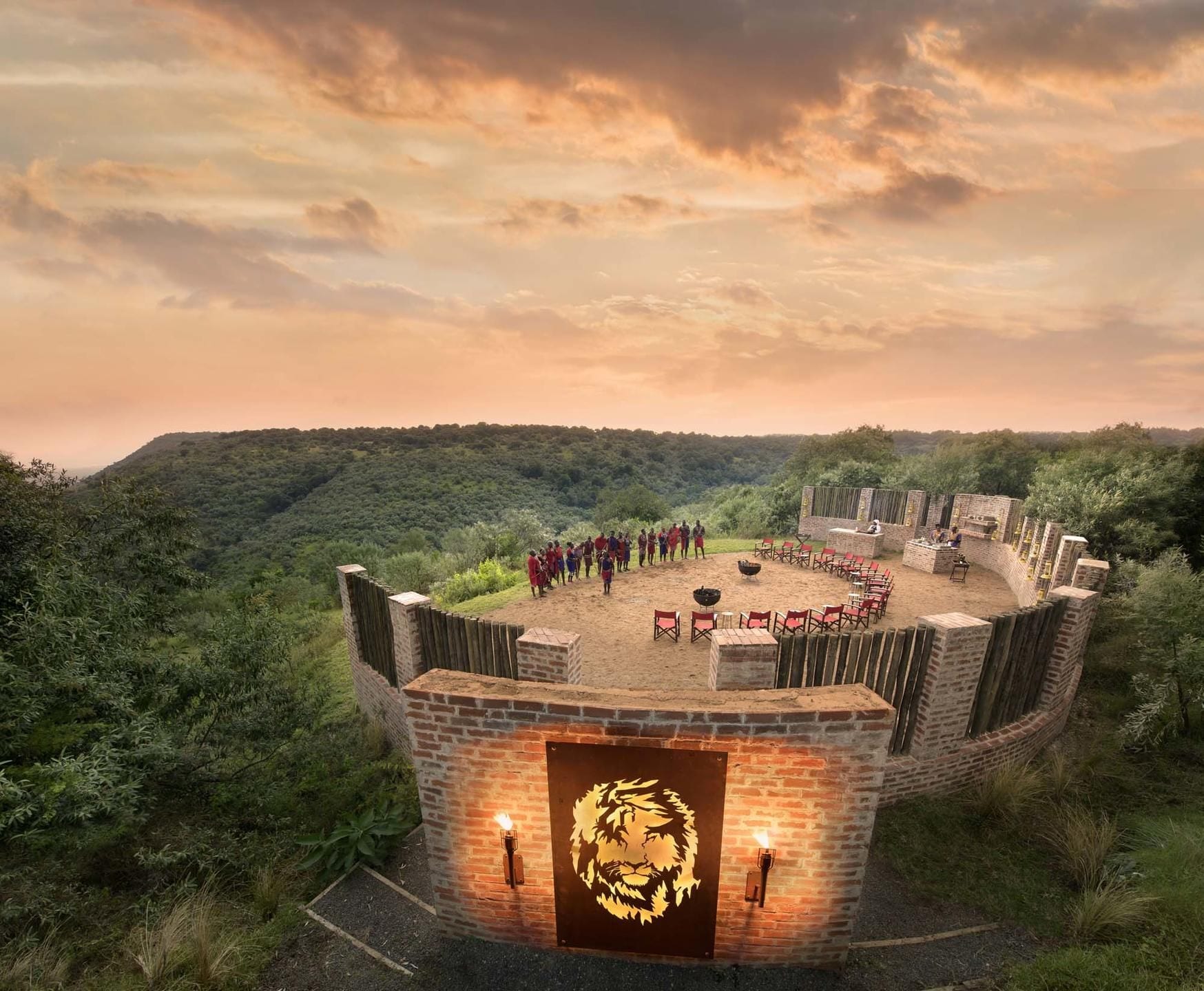 Angama Mara glass-fronted tented suite suspended above the Mara Triangle