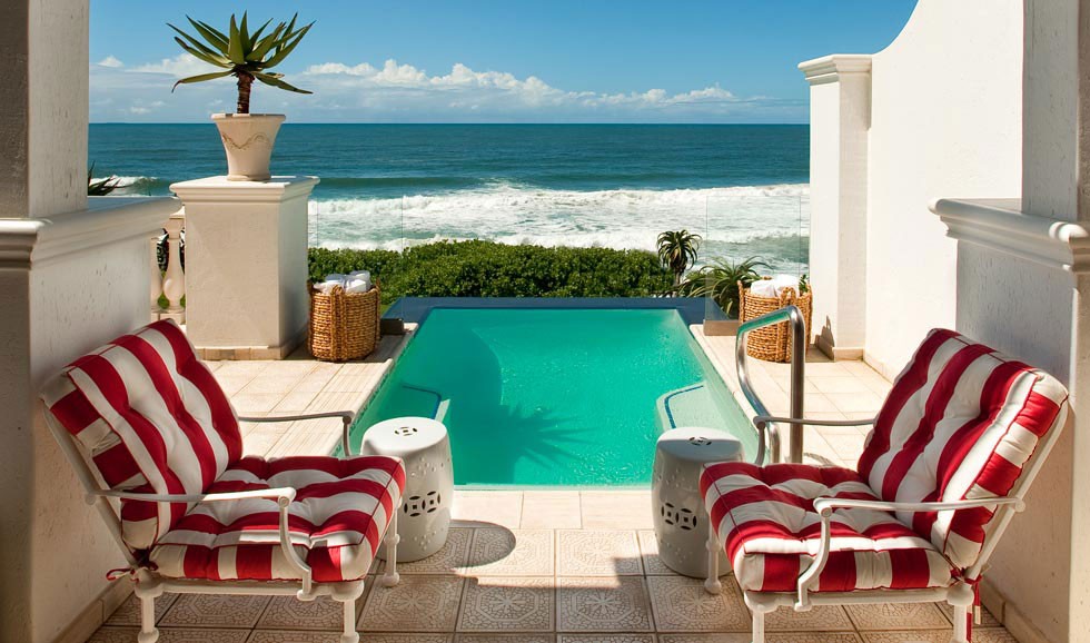 The Oyster Box hotel beside the Umhlanga lighthouse, KZN
