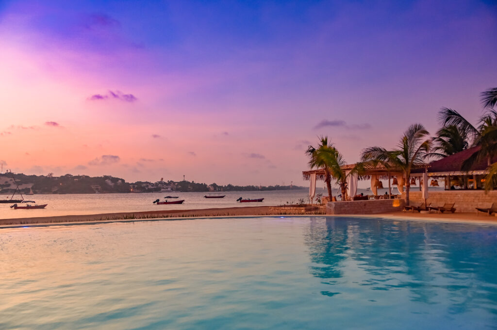 The Majlis Swahili-style beachfront, Manda Island Lamu